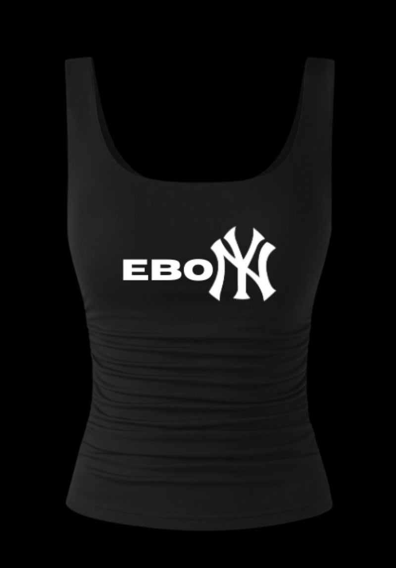 Ebony black tank top