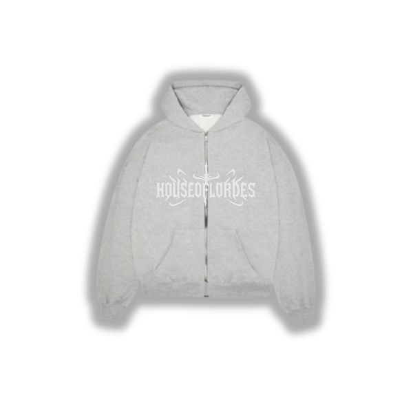 Eternal Zip Hoodie ( Grey ) - House Of Lordes