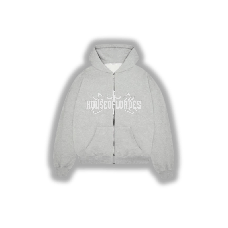 Eternal Zip Hoodie ( Grey ) - House Of Lordes