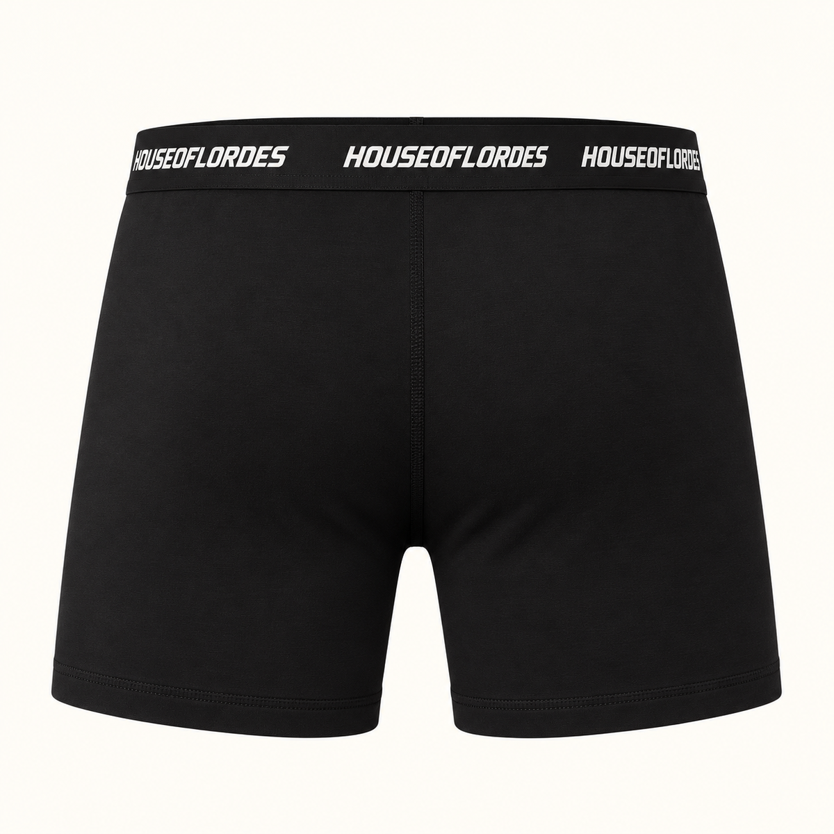 Back view of black House Of Lordes logo boxer briefs
