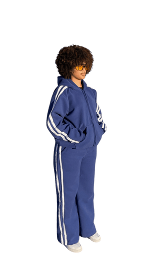 Zip up Marine Blue Hoodie - House Of Lordes