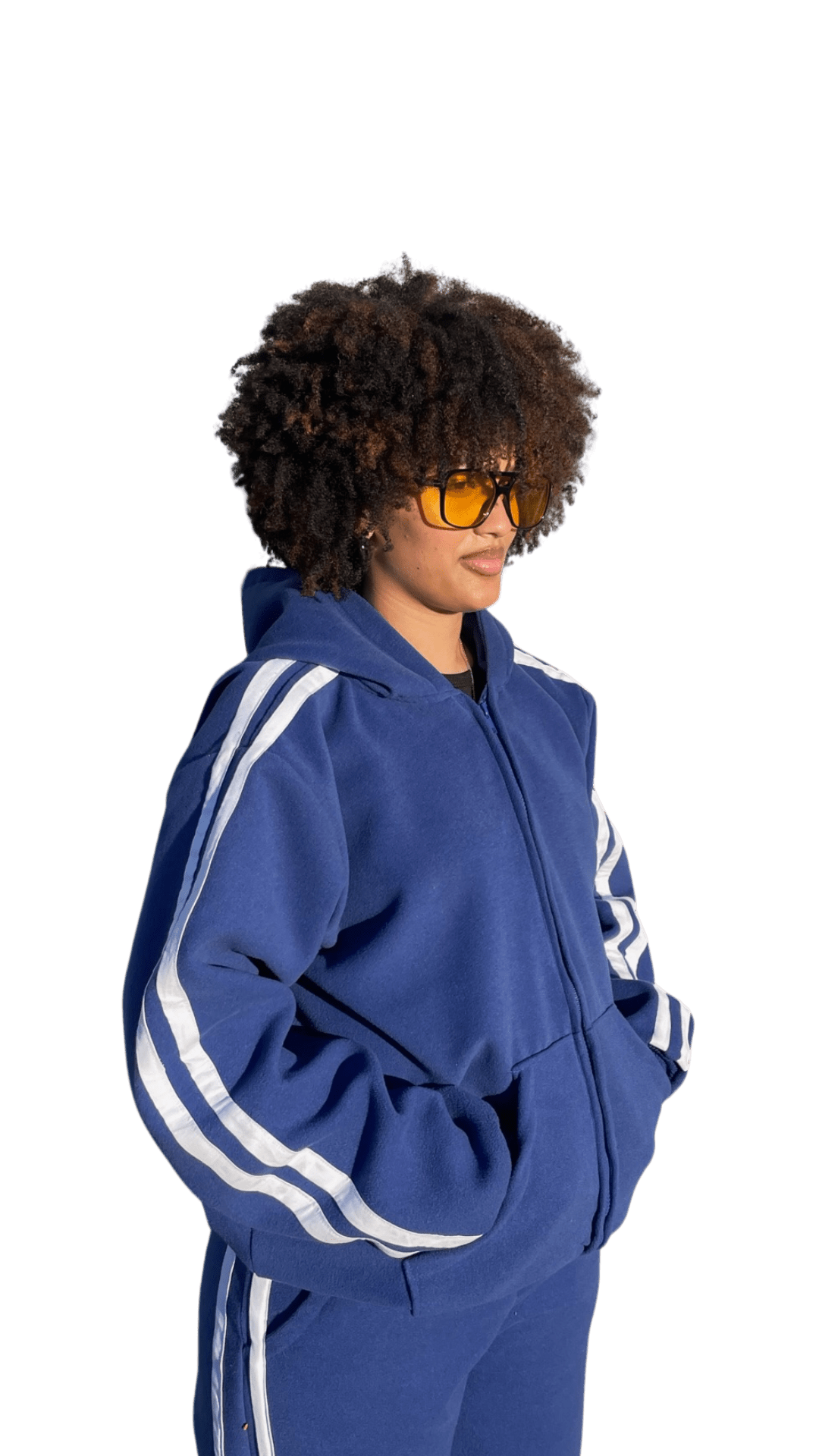 Zip up Marine Blue Hoodie - House Of Lordes