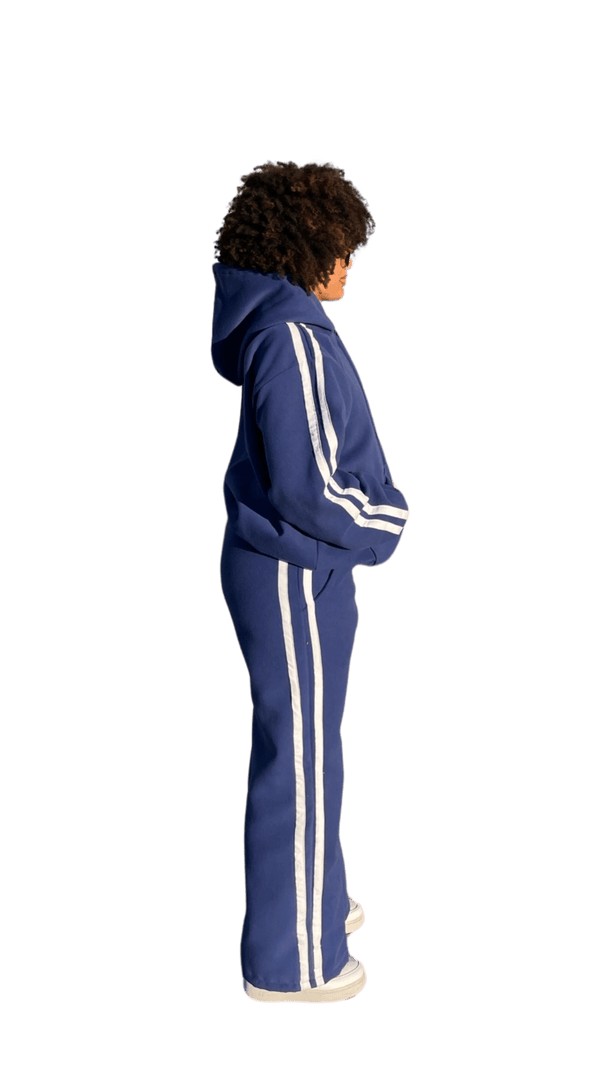 Zip up Marine Blue Hoodie - House Of Lordes